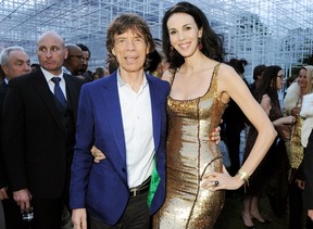 Mick Jagger e L'Wren Scott em evento em Londres, na Inglaterra (Foto: Dave M. Benett/ Getty Images)