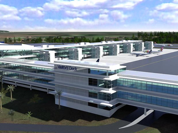Perspectiva do plano de ampliação do aeroporto de Viracopos,em Campinas (SP) (Foto: Divulgação)