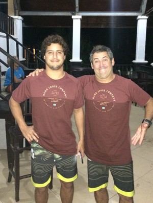Filho de peixe: Ian e Fabinho Gouveia (Foto: Arquivo pessoal Fábio Gouveia) Filho de peixe: Ian e Fabinho Gouveia (Foto: Arquivo pessoal Fábio Gouveia)