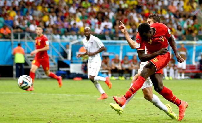 Lukaku gol jogo Estados Unidos x Bélgica Arena Fonte Nova (Foto: Getty Images)