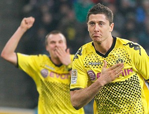 Robert Lewandowski gol Borussia Dortmund (Foto: Reuters)