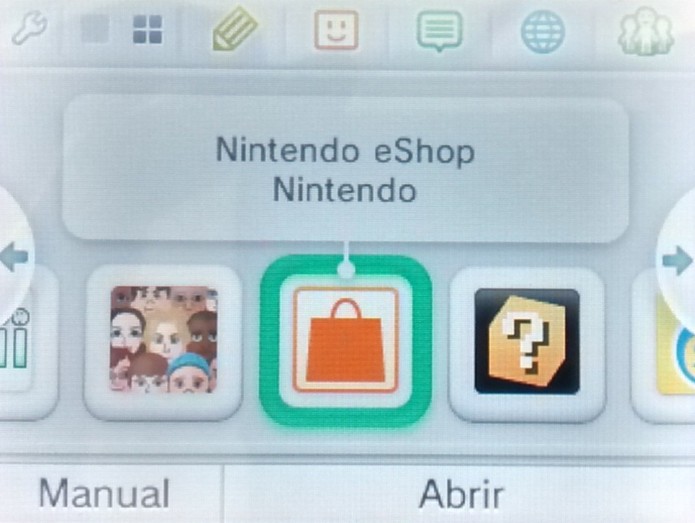 Acesse a Nintendo eShop (Foto: Paulo Vasconcellos)