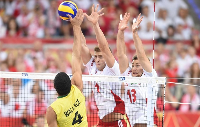 Brasil x Polônia Mundial masculino vôlei (Foto: Divulgação/FIBV) Brasil x Polônia Mundial masculino vôlei (Foto: Divulgação/FIBV)