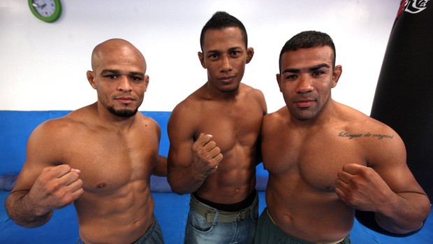 Iliarde Santos, Iuru Marajó e Michel Trator  (Foto: Carlos Sodré/Ag. Pará)