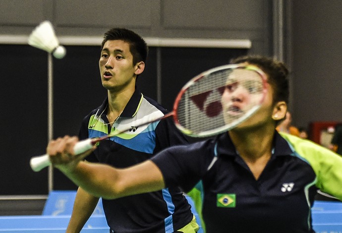Lohaynny Vicente e Alex Tjong ficam com o bronze nas duplas mistas do badminton (Foto: William Lucas/ Inovafoto)
