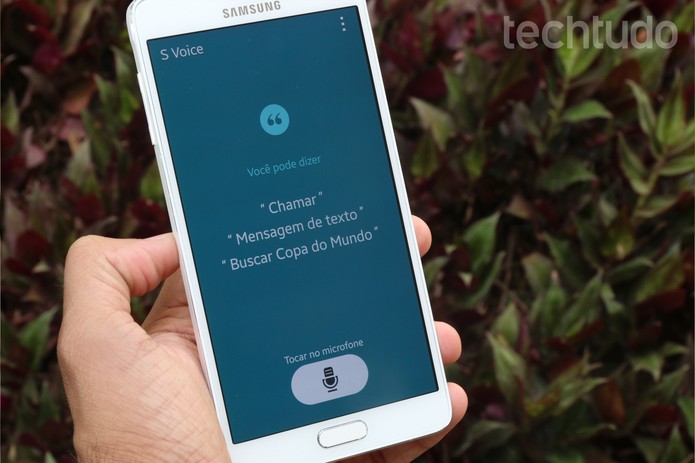 Interface do aplicativo nativo S-Voice do Galaxy Note 4 (Foto: Lucas Mendes/TechTudo)