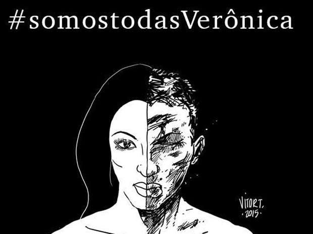 Imagem da campanha #SomosTodasVerônica (Foto: Reprodução/Facebook)