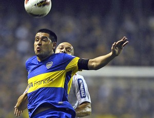 Riquelme na partida do Boca Juniors contra o Corinthians (Foto: AFP)