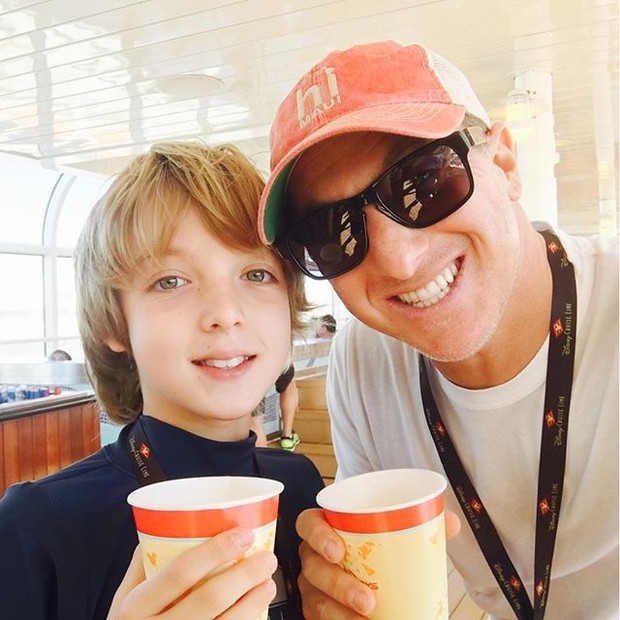 Luciano Huck com o filho mais velho, Joaquim (Foto: Instagram/ Reprodução)