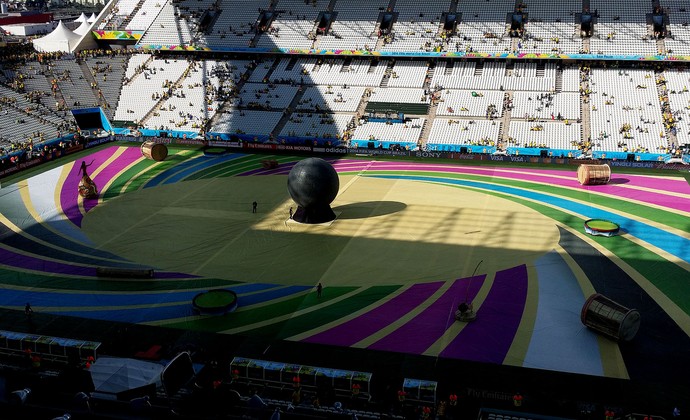 Cerimônia de abertura da Copa do Mundo 2014 (Foto: Marcio Iannacca)