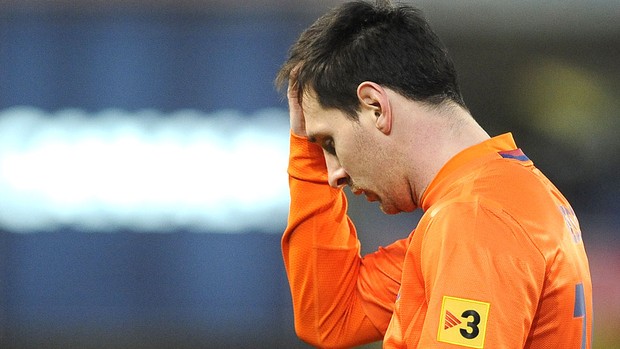 Messi lamenta derrota do Barcelona para o Real Sociedad (Foto: AFP)