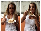Valesca Popozuda bate prato de galinha com farofa: 'Como mesmo'
