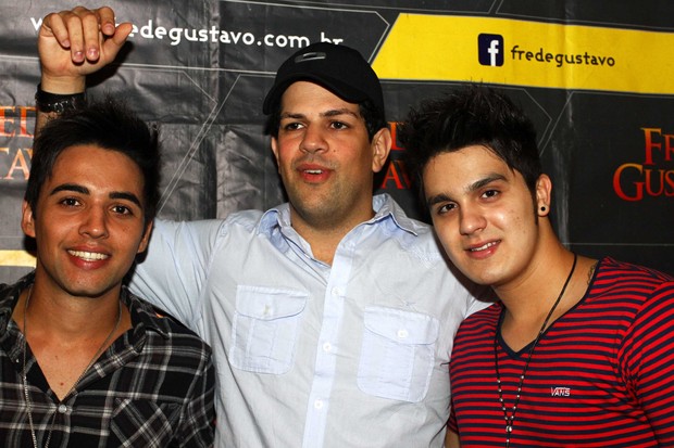 Gustavo, Sorocaba e Luan Santana em casa de shows em São Paulo (Foto: Paduardo/ Ag. News) Gustavo, Sorocaba e Luan Santana em casa de shows em São Paulo (Foto: Paduardo/ Ag. News)