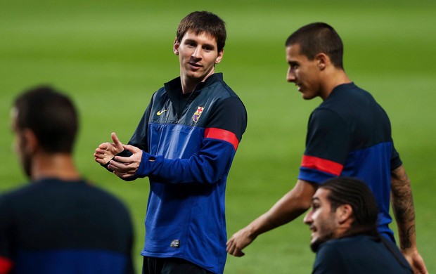 Messi treino Barcelona (Foto: EFE)