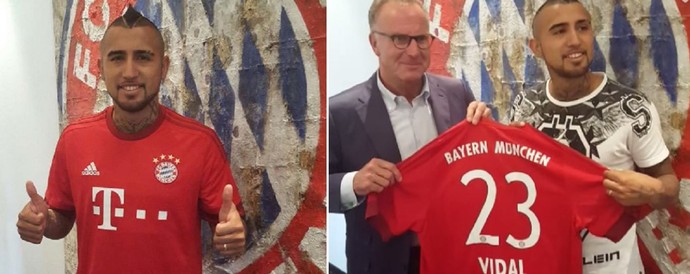 Vidal Bayern de Munique (Foto: Reprodução/Twitter)