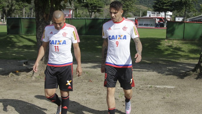 Emerson e Guerrero Flamengo (Foto: Gilvan de Souza / Flamengo)