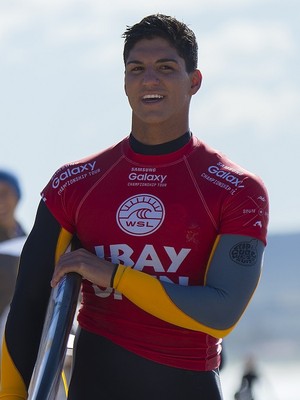 Gabriel Medina antes da 2ª fase da etapa de Jeffreys Bay (Foto: WSL ) Gabriel Medina antes da 2ª fase da etapa de Jeffreys Bay (Foto: WSL )