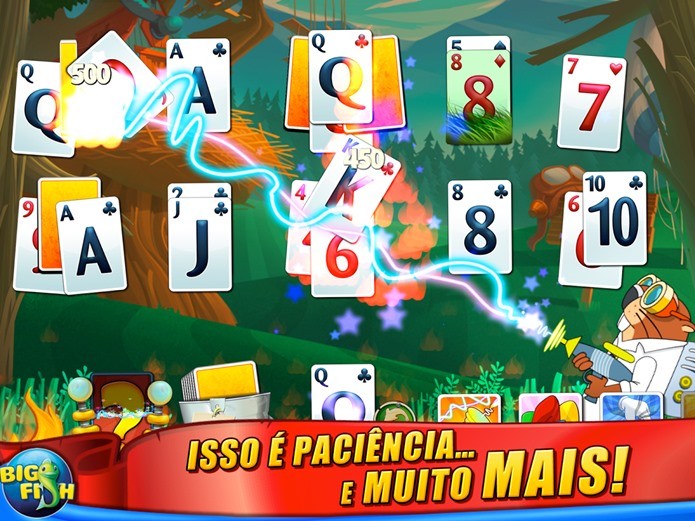 Uma forma diferente de jogar paciência (Foto: Divulgação)