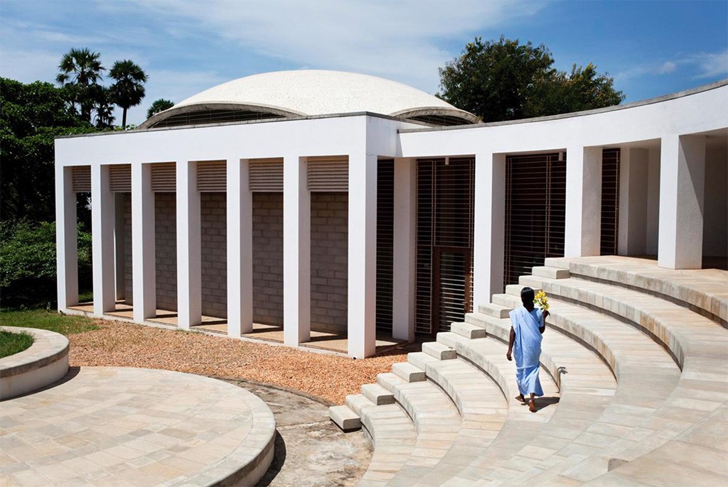 Teatro de arena da cidade de Auroville (Foto: Divulgação)