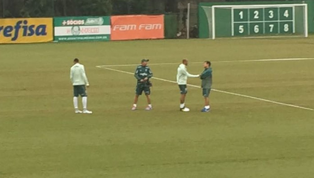  Reapresentação do Palmeiras tem treino com reservas e Felipe Melo em campo
