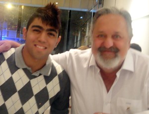 Gabigol e Luis Alvaro Ribeiro Santos (Foto: Arquivo Pessoal)