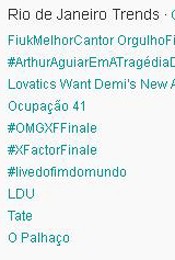 Trending Topics no Rio às 17h12 (Foto: Reprodução)
