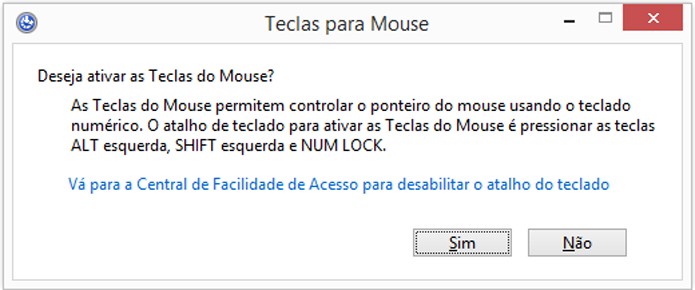 Windows possui atalho para ativar recurso rapidamente (foto: Reprodução/Windows)