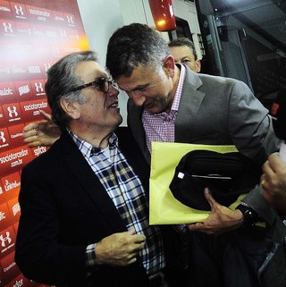 Carlos Miguel Aidar e Juan Carlos Osorio (Foto: Marcos Ribolli)