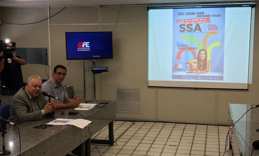 Novidades do vetibular da UPR foram anunciadas nesta quarta-feira (12), no Recife (Foto: Cacyone Gomes/ TV Globo)
