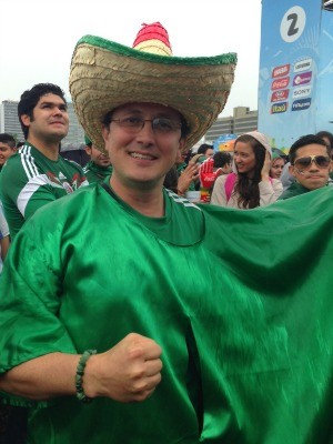 Mexicano Francisco Padilla vive sua terceira Copa do Mundo (Foto: Fernanda Canofre/G1)