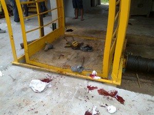 Polcia vai investigar causas do acidente no elevador (Foto: Corpo de Bombeiros de Iara/Divulgao)