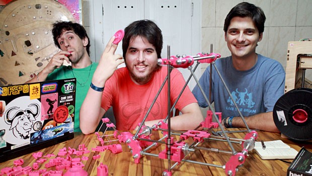 Filipe Moura, Felipe Sanches e Rodrigo Silva, fundadores da Metamáquina (Foto: Divulgação)
