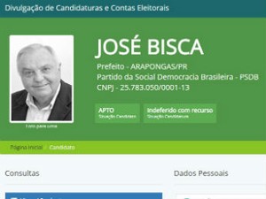 Bisca (Foto: Reproduçao/TSE)