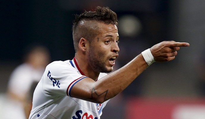 Nicolas Lopez, Palmeiras x Nacional, Libertadores 2016 (Foto: Reuters) Nicolas Lopez, Palmeiras x Nacional, Libertadores 2016 (Foto: Reuters)