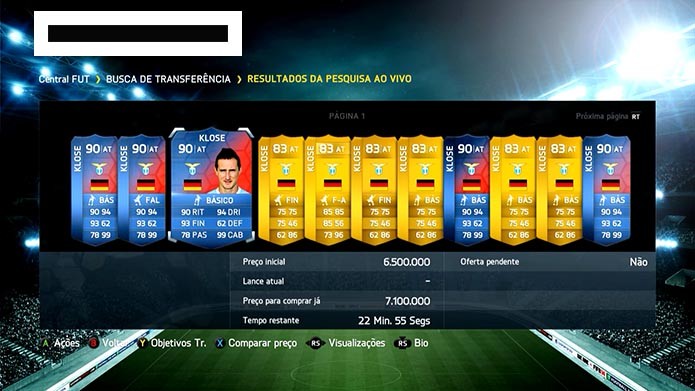 A nova carta sai caro no Ultimate Team (Foto: Reprodução/Murilo Molina)