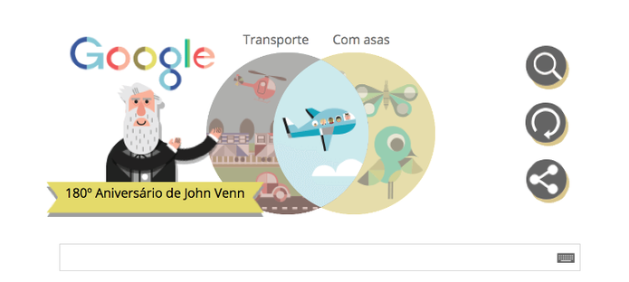 Doodle do Google de John Venn (Foto: Reprodução/Google)