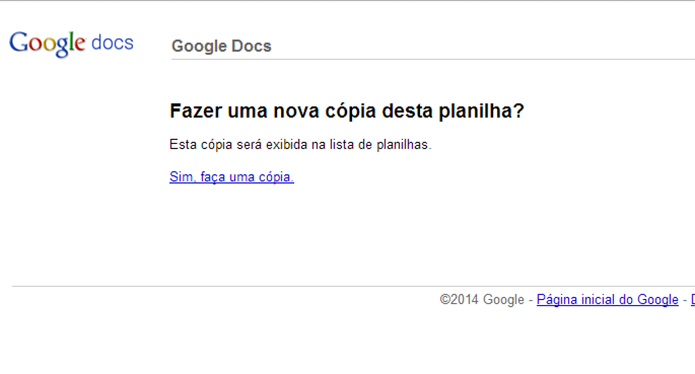 Google Drive questionará se usuário deseja copiar tabela com script para salvar e-mails (Foto: Reprodução/Elson de Souza)