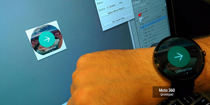 Moto 360 tem visual arredondado (Foto: Divulgação/Android Developers)