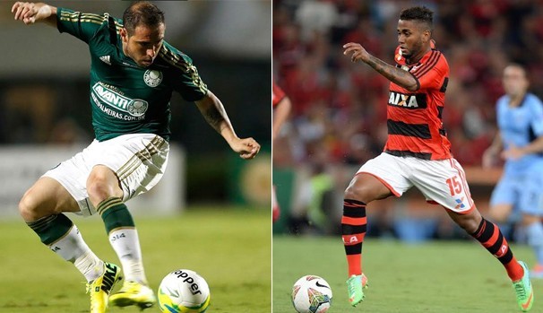 Flamengo x Palmeiras (Foto: Reprodução; Globoesporte.com)