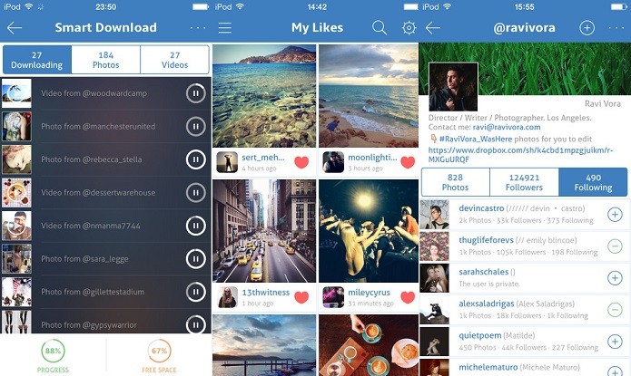 Gerencia uma ou mais contas do Instagram com o Phonegram (Foto: Divulgação/AppStore)