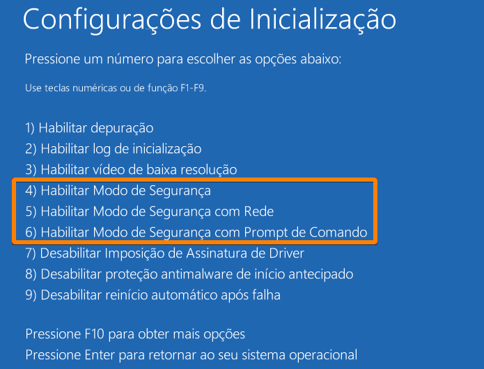 Configurações de inicialização do Windows 10 (Foto: Reprodução/Edivaldo Brito)