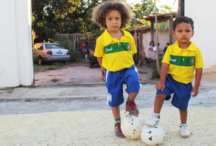 Sósias de Thiago Silva e David Luiz  (Foto: Daniel Cunha)