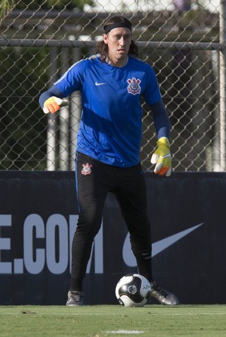 Cássio se diz 100% após lesão e será capitão do Corinthians nesta quarta
