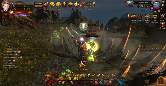 Apesar de possuir várias lutas, a opção Auto Combat pode transformar o jogador em um simples espectador (Foto: Reprodução/ Mechanist Games)