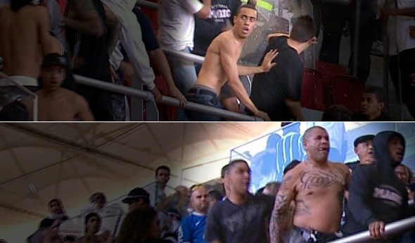 Torcedores do Corinthians presos em Oruro se envolvem em confusão em Brasília (Foto: Arte SporTV.com)