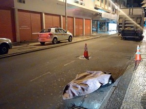 Atropelamento na Rua Marechal Deodoro em Juiz de Fora (Foto: Polícia Militar/Divulgação)