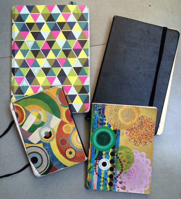 Ator coleciona cadernos de diversos estilos (Foto: Arquivo Pessoal)