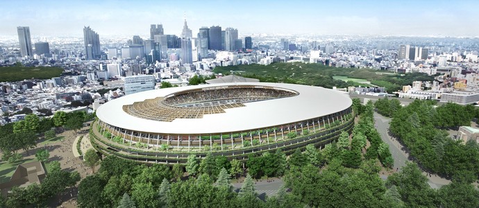 Novo projeto estádio olímpico de Tóquio (Foto: Reuters) Novo projeto estádio olímpico de Tóquio (Foto: Reuters)