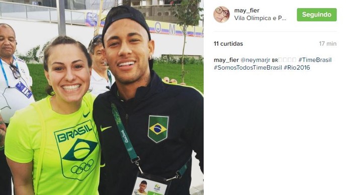 Neymar e Mayara Fier (Foto: Reprodução/Instagram)