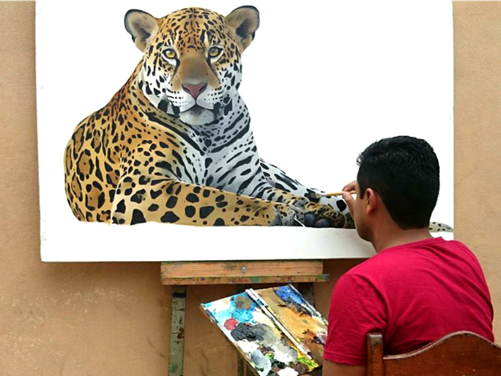 Artista comeou a pintar aos 10 anos (Foto: Petterson Silva/ Arquivo pessoal)